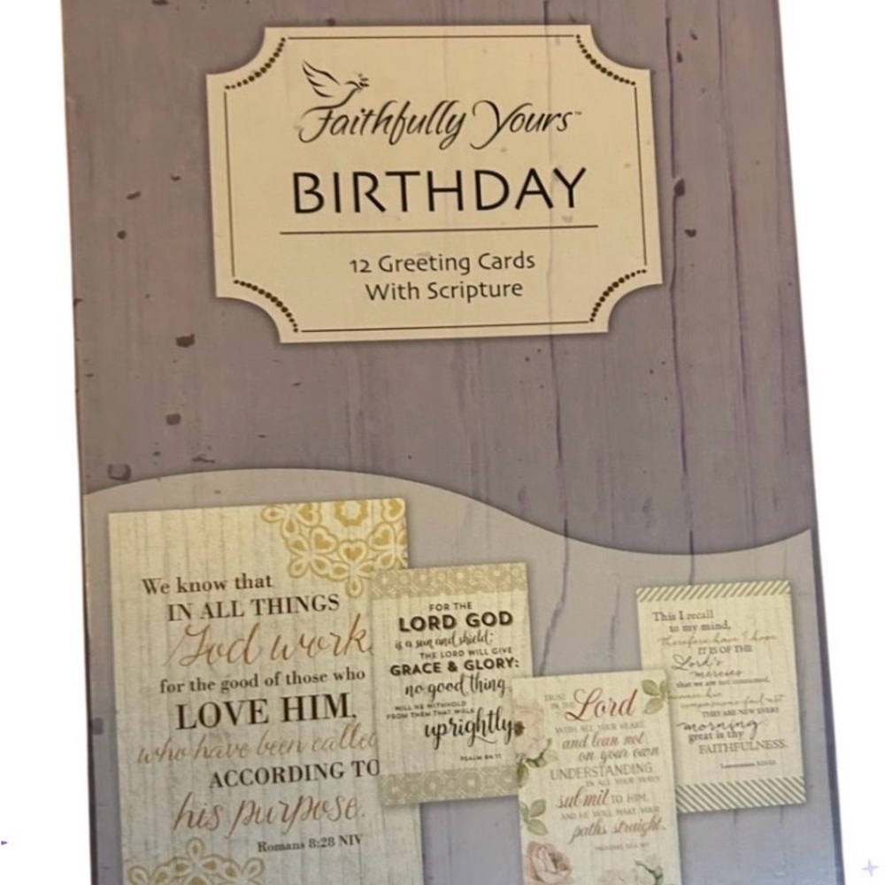 Faithfully the Brand Elegant Birthday Cards in Cream and Gold